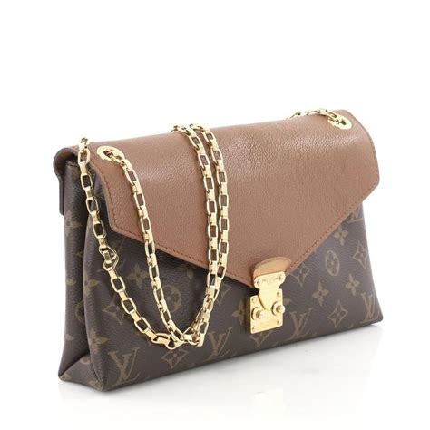 louis vuitton brown bag with gold chain|louis vuitton book chain wallet.